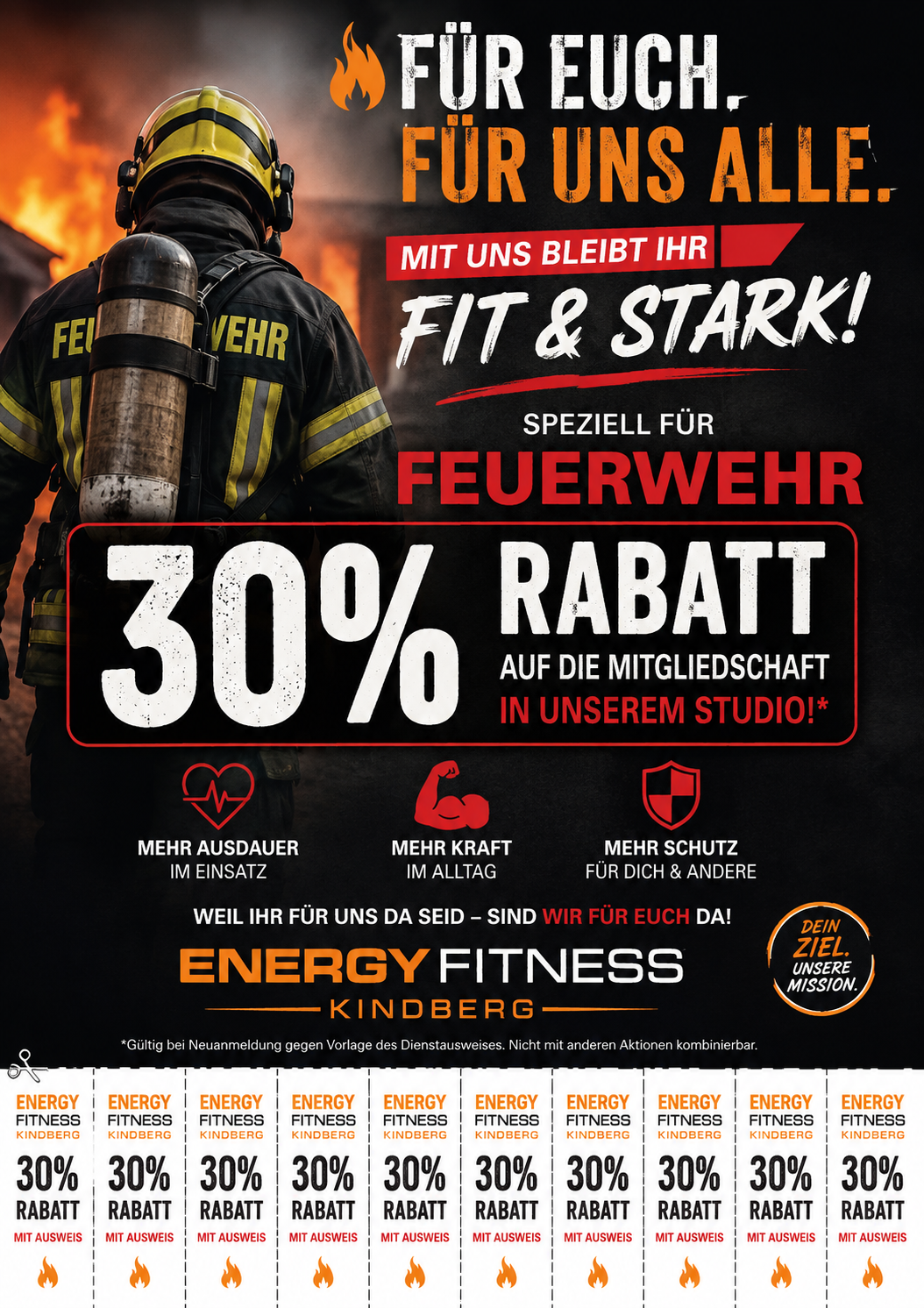 Energy Fitness Kindberg: 30 Prozent Rabatt für Einsatzkräfte