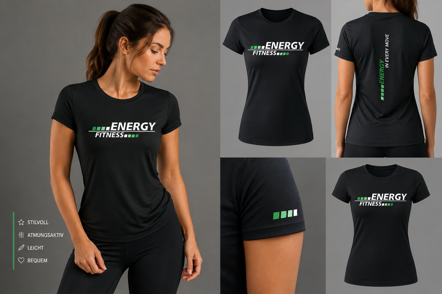 Energy Fitness Kindberg: Fitness-Shirt-Design